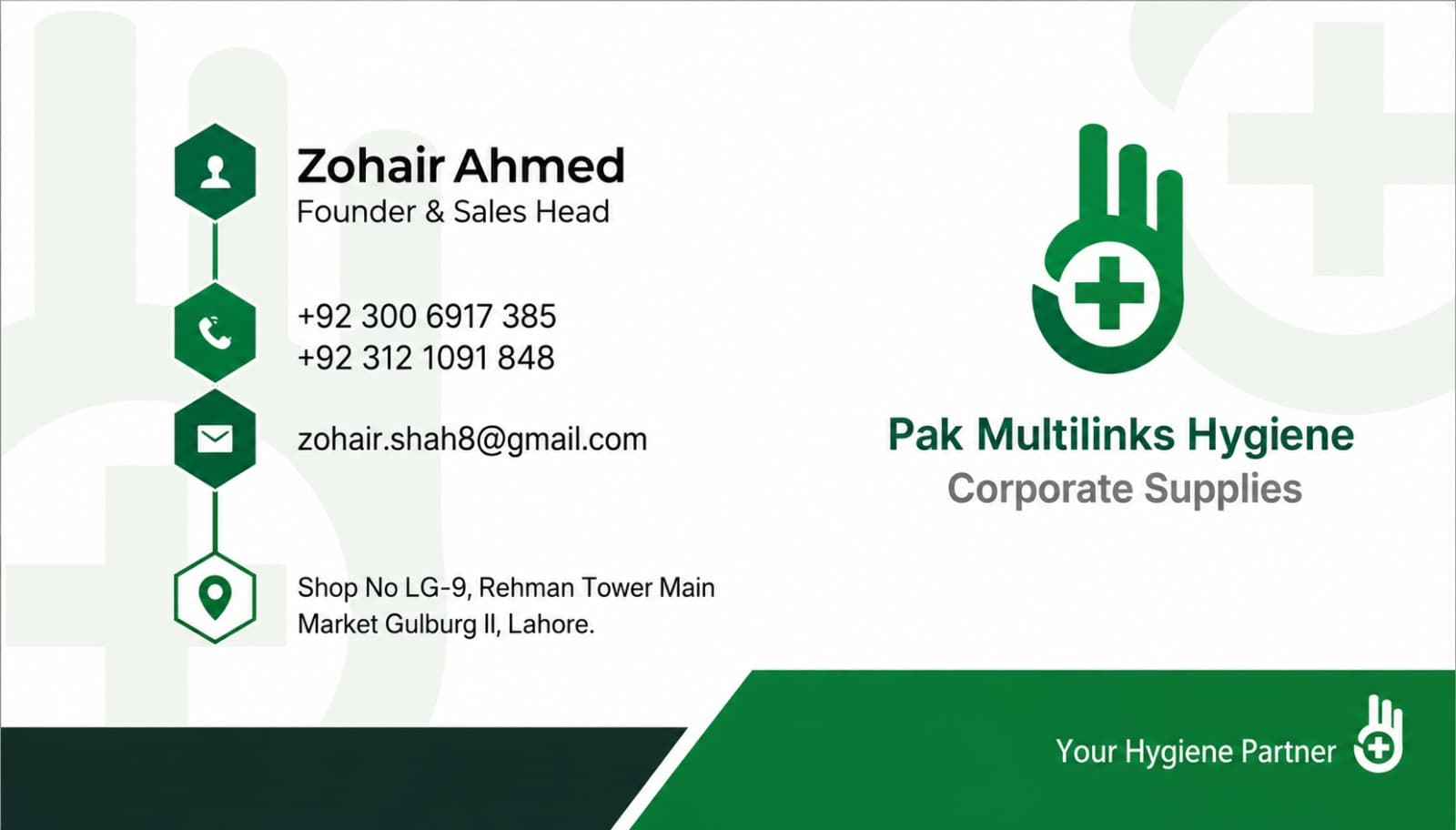 Zoher Ahmed - Founder and Sales Manager