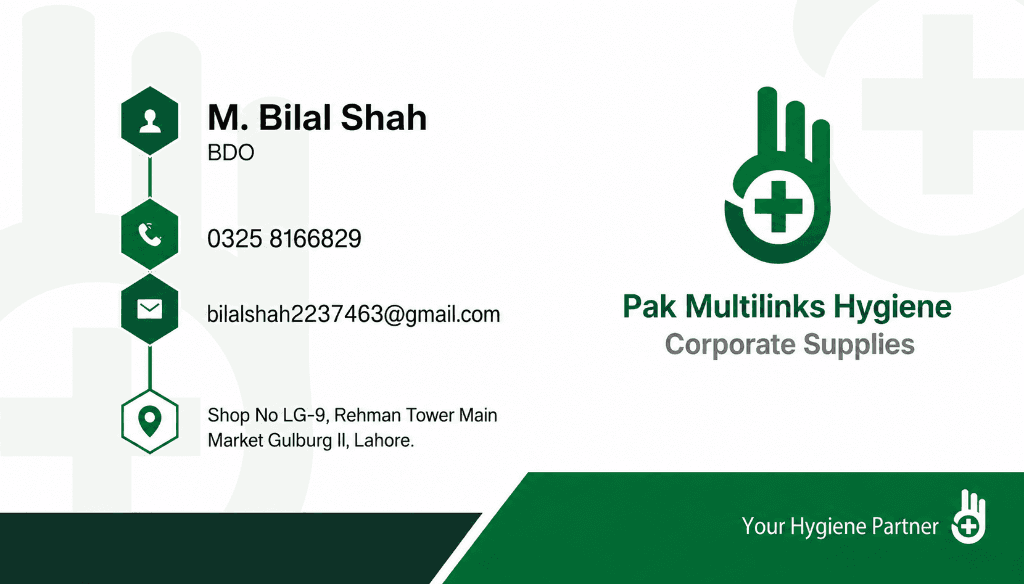 M. Bilal Shah - Pak Multilinks Hygiene Visiting Card