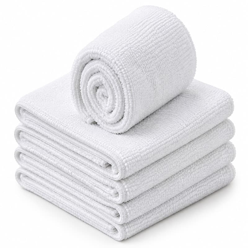 White Microfiber Cloths