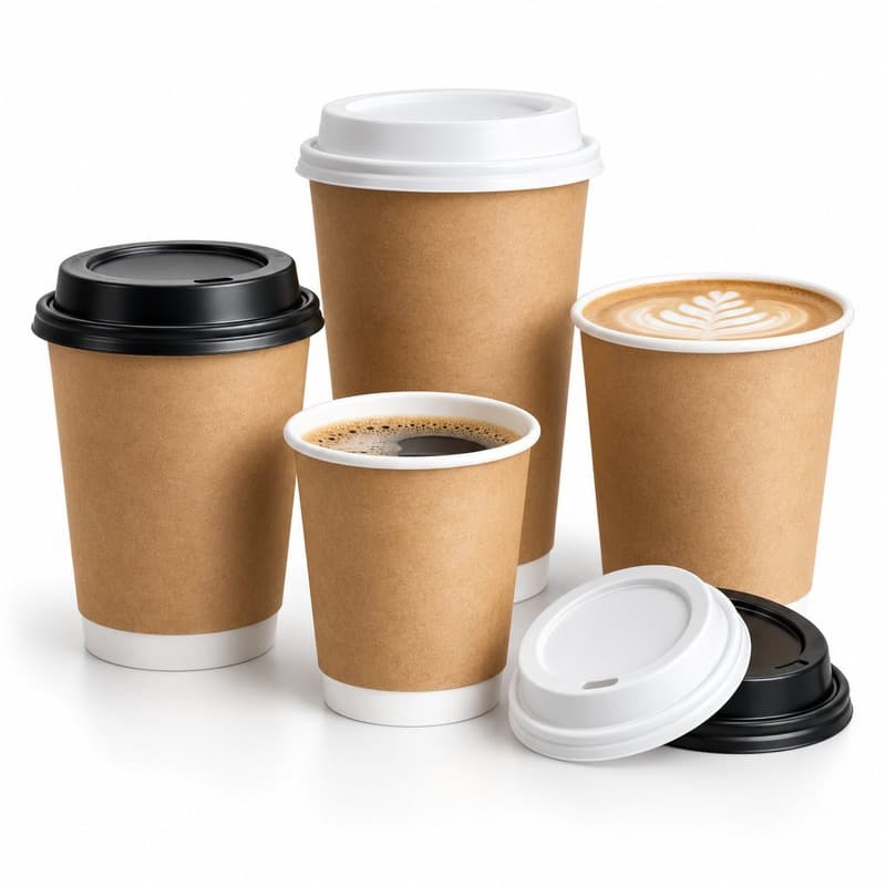 Paper Coffee Cups with Lids