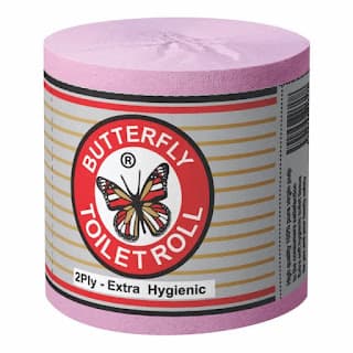 Butterfly Toilet Roll 2 Ply