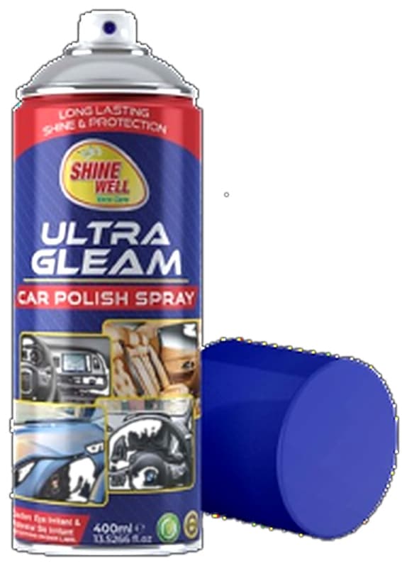 SHINE WELL Car Polish Aerosol 400ml Fragrance: POLO Neutral Color – buy online in Pakistan at best wholesale price | Pak Multilinks