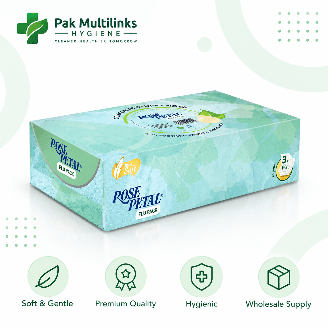 Rose Petal Flu Pack Tissues – buy online in Pakistan, best price