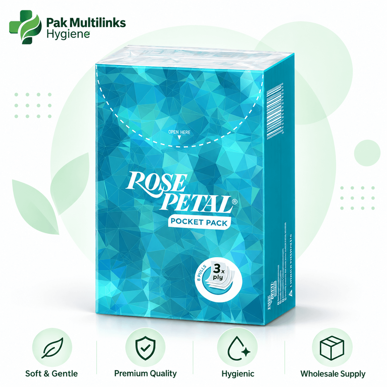 Rose Petal Pocket Pack Blue tissues – buy online in Pakistan, best price