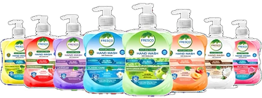 FRESCO Antibacterial Hand Wash Liquid 500ml 8-Different Fragrances 24/pcs per Carton