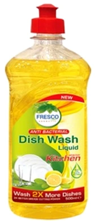 FRESCO Antibacterial Dish Wash Liquid 500ml Fragrance: Lemon 24/pcs per Carton