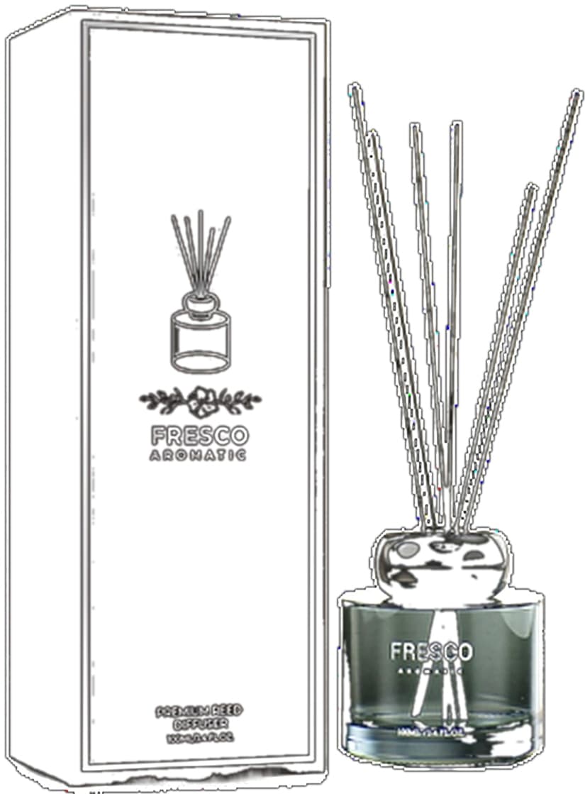 FRESCO Perfume Diffuser Reeds 100ml Fresh Air Sticks 06-Different Fragrances 24/pcs per Carton