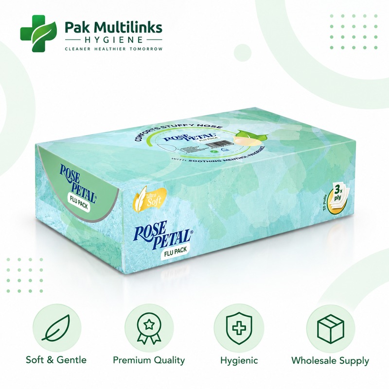 Rose Petal Flu Pack Tissues