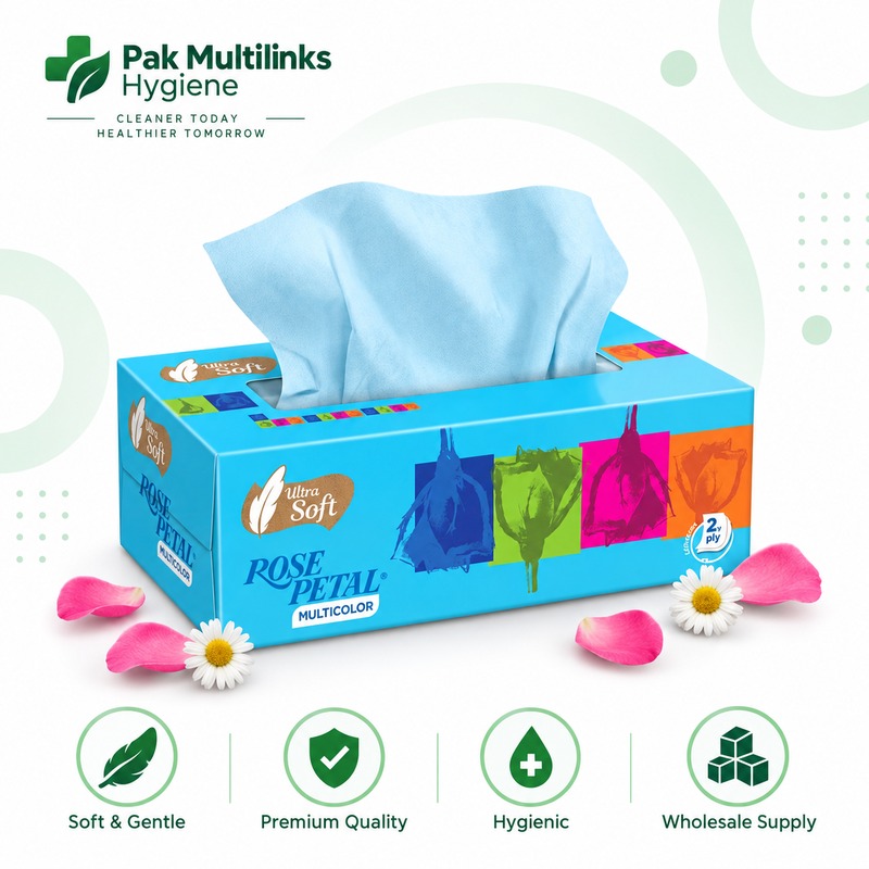 Rose Petal Multicolor Tissues