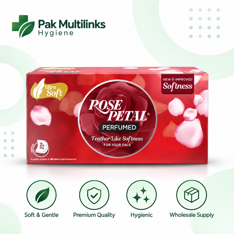 Rose Petal Perfumed Tissues Red