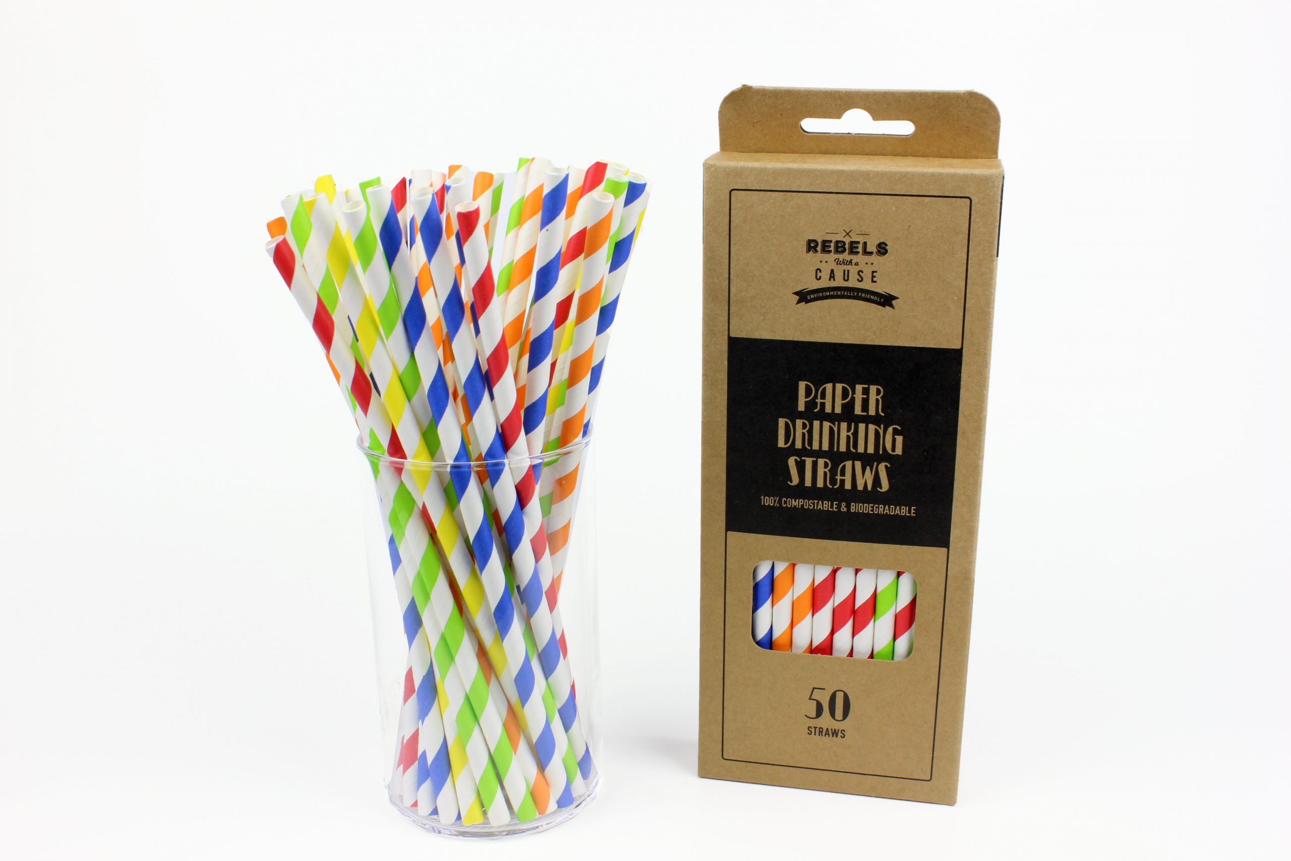 Paper Drinking Straws 50 Pack
