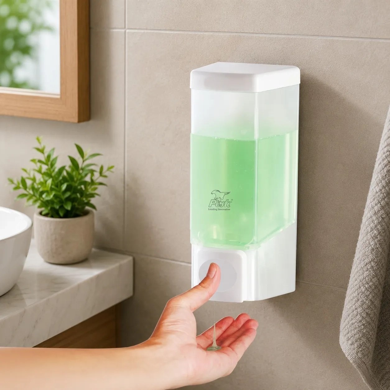 Fresco Stainless Steel Manual Soap Dispenser